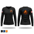 Oneco Fire Co. 75997341 Women's Long Sleeve V-neck Shirt - 1