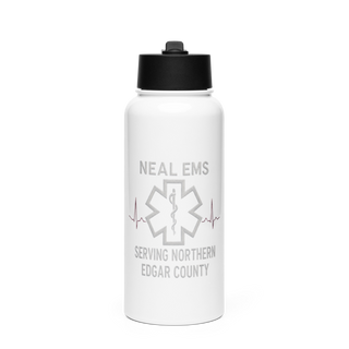 NEAL EMS Stainless Steel Water Bottle with a Straw Lid