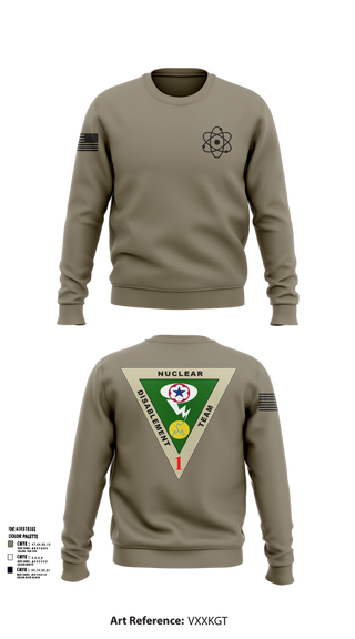 Crew Neck Sweatshirt, NDT-1, Army, Teamtime, Team time, sublimation, custom sports apparel, team uniforms, spirit wear, spiritwear, sports uniforms, custom shirts, team store, custom team store, fundraiser sports, apparel fundraiser