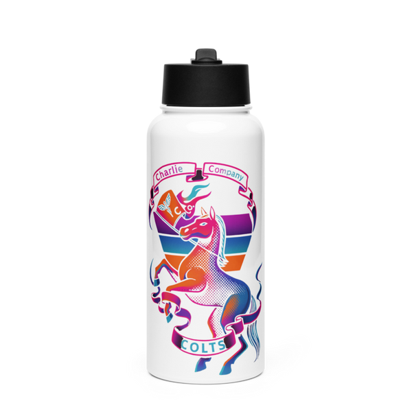 C co Pharmacy 43163891 Stainless Steel Water Bottle with a Straw Lid