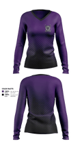 OC knights Castillo 94368673 Women's Long Sleeve V-neck Shirt - 1