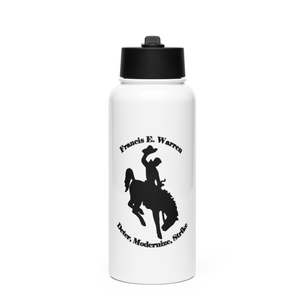 FE Warren Top-III Stainless Steel Water Bottle with a Straw Lid