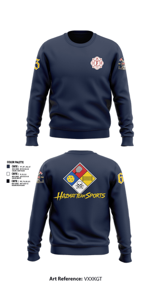 Crew Neck Sweatshirt, Central Pierce Fire, Fire Department, Teamtime, Team time, sublimation, custom sports apparel, team uniforms, spirit wear, spiritwear, sports uniforms, custom shirts, team store, custom team store, fundraiser sports, apparel fundraiser