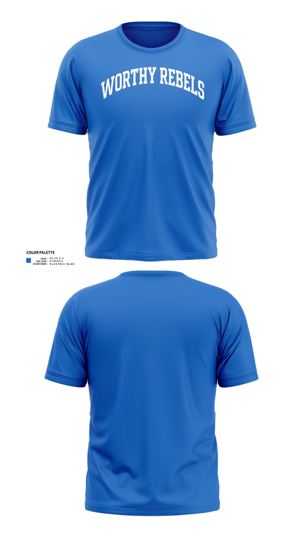 Soft Poly Tee Cotton Like Feel, Worthy Rebels, Softball, Teamtime, Team time, sublimation, custom sports apparel, team uniforms, spirit wear, spiritwear, sports uniforms, custom shirts, team store, custom team store, fundraiser sports, apparel fundraiser