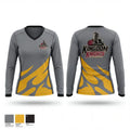 Kingdom Knights 90774021 Women's Long Sleeve V-neck Shirt - 1