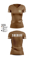 SHERIFF 91932219 Women's Short Sleeve V-neck Shirt - 12