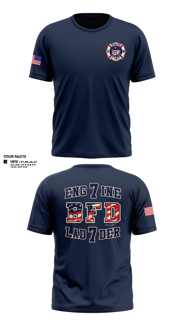 Bridgeton Fire C Shift Old School Cotton Feel Shirt - 11