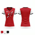 Jeffersonville Red Devils Women's Short Sleeve V-neck Shirt - 1