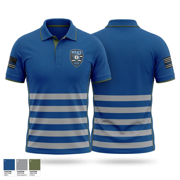 Short Sleeve Performance Polo, Wilder Police Department, Police, Teamtime, Team time, sublimation, custom sports apparel, team uniforms, spirit wear, spiritwear, sports uniforms, custom shirts, team store, custom team store, fundraiser sports, apparel fundraiser