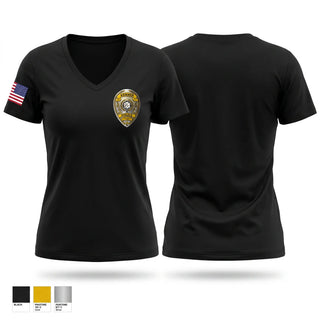 Womens Short Sleeve Vneck Shirt, Kenner Police, Police, Teamtime, Team time, sublimation, custom sports apparel, team uniforms, spirit wear, spiritwear, sports uniforms, custom shirts, team store, custom team store, fundraiser sports, apparel fundraiser