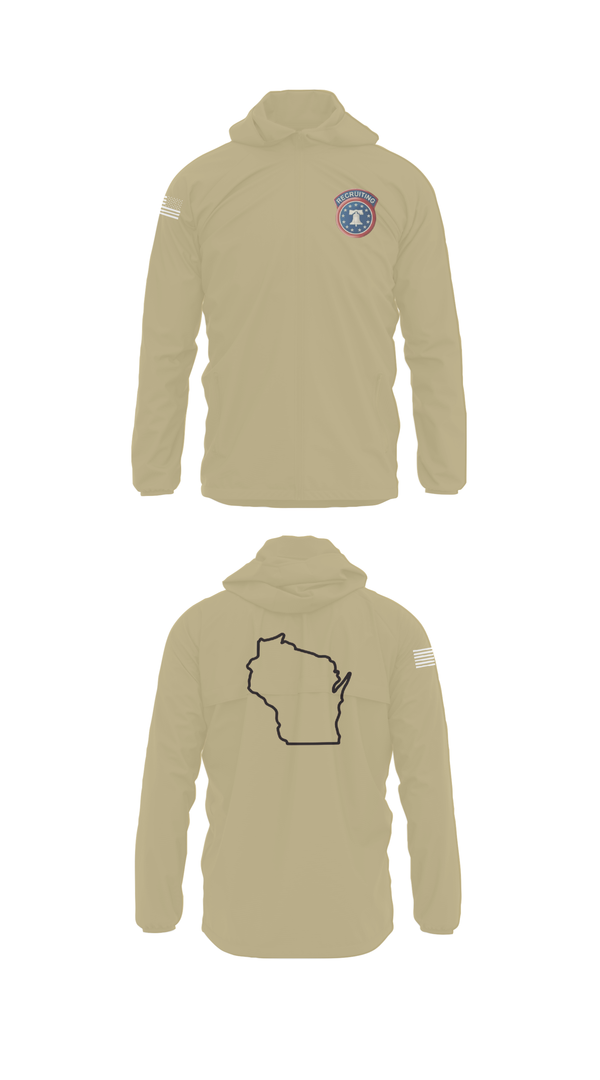 Windbreaker, Waukesha recruiting station, Army, Teamtime, Team time, sublimation, custom sports apparel, team uniforms, spirit wear, spiritwear, sports uniforms, custom shirts, team store, custom team store, fundraiser sports, apparel fundraiser