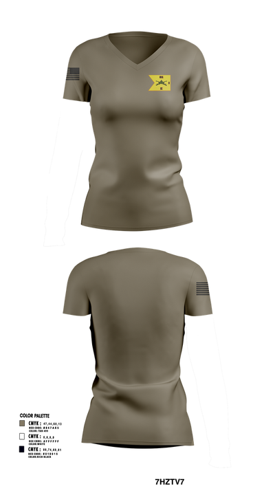 E1-81 AR BDE 50665632 Women's Short Sleeve V-neck Shirt - 103