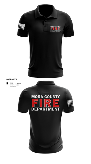 Short Sleeve Performance Polo, Mora county fire, Fire Department, Teamtime, Team time, sublimation, custom sports apparel, team uniforms, spirit wear, spiritwear, sports uniforms, custom shirts, team store, custom team store, fundraiser sports, apparel fundraiser