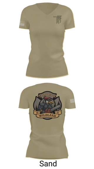 Womens Short Sleeve Vneck Shirt, Tomball Wildland, , Teamtime, Team time, sublimation, custom sports apparel, team uniforms, spirit wear, spiritwear, sports uniforms, custom shirts, team store, custom team store, fundraiser sports, apparel fundraiser