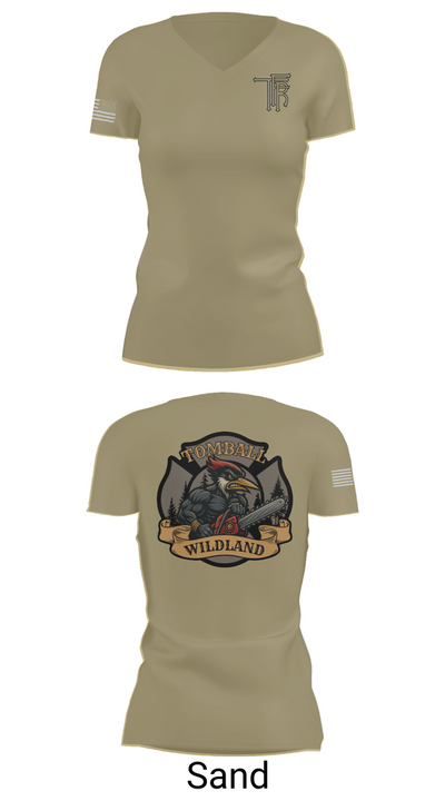 Tomball Wildland 83811767 Women's Short Sleeve V-neck Shirt - 88