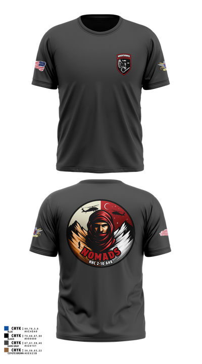 2-10 AHB Knighthawks 14380811 Short Sleeve Performance Shirt - 55