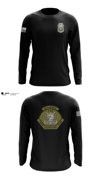 Long Sleeve Performance Shirt, Annapolis Police Crisis Negotiation Team, Police, Teamtime, Team time, sublimation, custom sports apparel, team uniforms, spirit wear, spiritwear, sports uniforms, custom shirts, team store, custom team store, fundraiser sports, apparel fundraiser