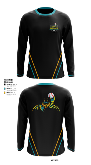Long Sleeve Performance Shirt, Ghost Crabs, Baseball, Teamtime, Team time, sublimation, custom sports apparel, team uniforms, spirit wear, spiritwear, sports uniforms, custom shirts, team store, custom team store, fundraiser sports, apparel fundraiser