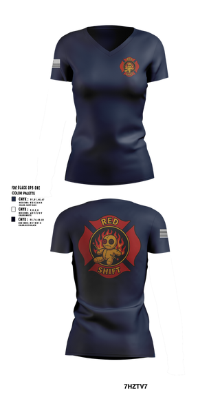 Womens Short Sleeve Vneck Shirt, City of Lake Geneva Fire Department, , Teamtime, Team time, sublimation, custom sports apparel, team uniforms, spirit wear, spiritwear, sports uniforms, custom shirts, team store, custom team store, fundraiser sports, apparel fundraiser