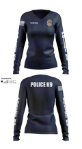 St George Police K9 5470782 Women's Long Sleeve V-neck Shirt - 35