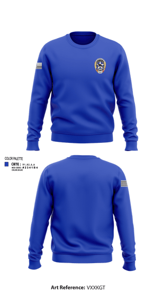 Crew Neck Sweatshirt, North Lamar ISD Police Department, Police, Teamtime, Team time, sublimation, custom sports apparel, team uniforms, spirit wear, spiritwear, sports uniforms, custom shirts, team store, custom team store, fundraiser sports, apparel fundraiser