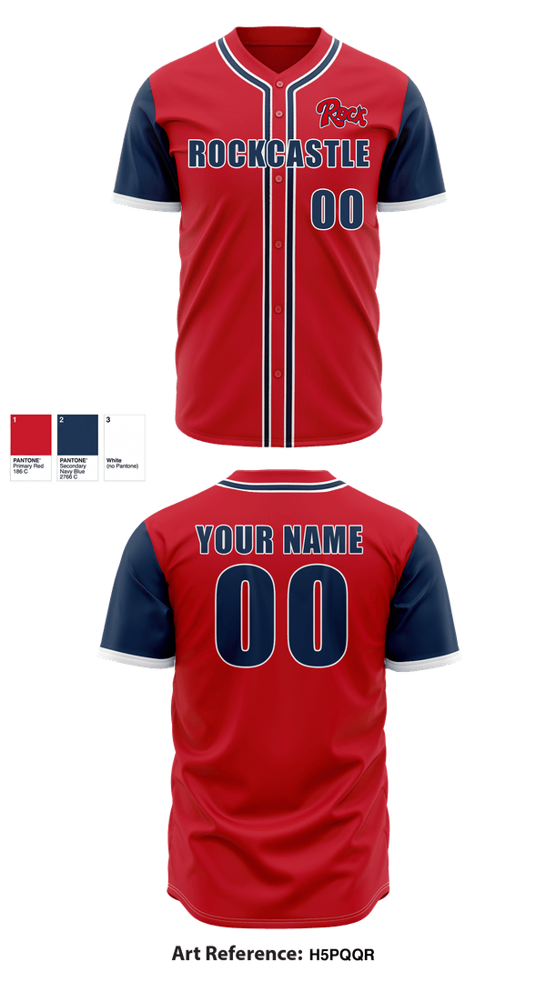 Full Button Baseball Jersey, Rockcastle County High School Baseball, Baseball, Teamtime, Team time, sublimation, custom sports apparel, team uniforms, spirit wear, spiritwear, sports uniforms, custom shirts, team store, custom team store, fundraiser sports, apparel fundraiser