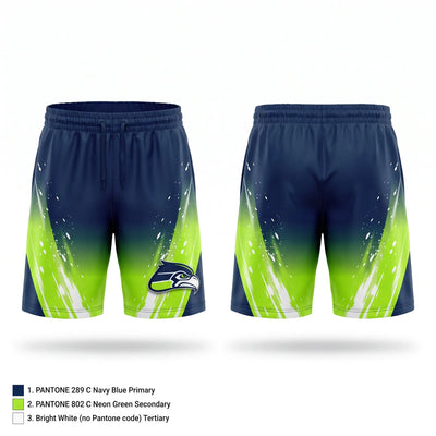 Taylor Seahawks Athletic Shorts With Pockets - 1