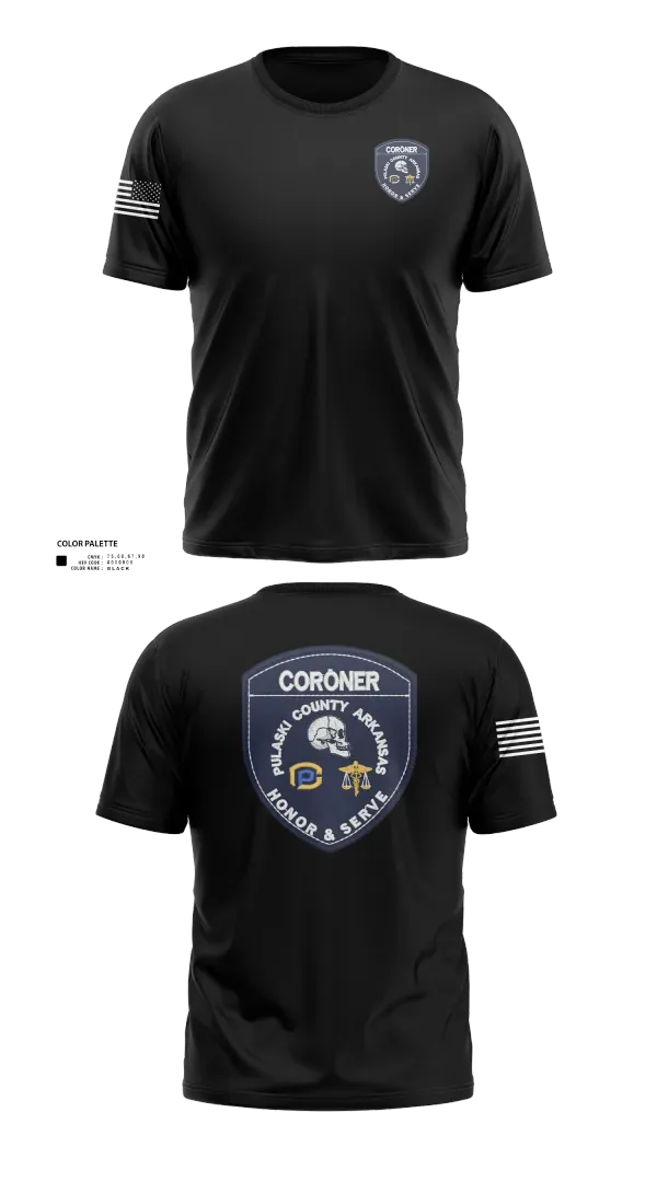Short Sleeve Performance Shirt, Pulaski County Coroner’s Office, Police, Teamtime, Team time, sublimation, custom sports apparel, team uniforms, spirit wear, spiritwear, sports uniforms, custom shirts, team store, custom team store, fundraiser sports, apparel fundraiser