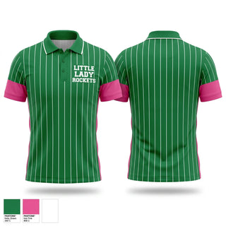 Short Sleeve Performance Polo, Little Lady Rockets, Softball, Teamtime, Team time, sublimation, custom sports apparel, team uniforms, spirit wear, spiritwear, sports uniforms, custom shirts, team store, custom team store, fundraiser sports, apparel fundraiser