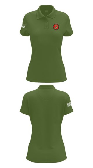 Womens Short Sleeve Performance Polo, Marine Corps League Casa Grande Detachment 901, , Teamtime, Team time, sublimation, custom sports apparel, team uniforms, spirit wear, spiritwear, sports uniforms, custom shirts, team store, custom team store, fundraiser sports, apparel fundraiser