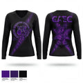CAEC Africentric Nubians 80176843 Women's Long Sleeve V-neck Shirt - 1