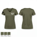 MALS-41 Det A 35311837 Women's Short Sleeve V-neck Shirt - 1