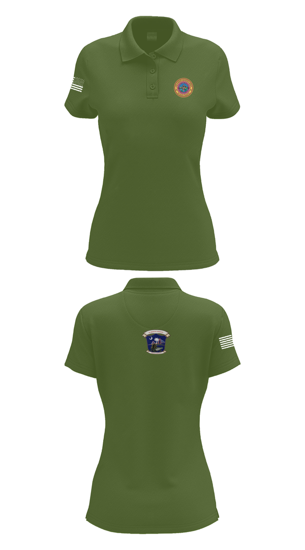 Womens Short Sleeve Performance Polo, 4th Medical Logistics, Marines, Teamtime, Team time, sublimation, custom sports apparel, team uniforms, spirit wear, spiritwear, sports uniforms, custom shirts, team store, custom team store, fundraiser sports, apparel fundraiser