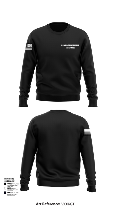 Illinois Counterdrug Task Force 54341154 Crew Neck Sweatshirt - 13