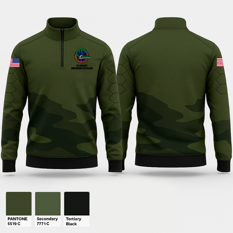 Quarter Zip Jacket, 2d Assault Amphibian Battalion, , Teamtime, Team time, sublimation, custom sports apparel, team uniforms, spirit wear, spiritwear, sports uniforms, custom shirts, team store, custom team store, fundraiser sports, apparel fundraiser