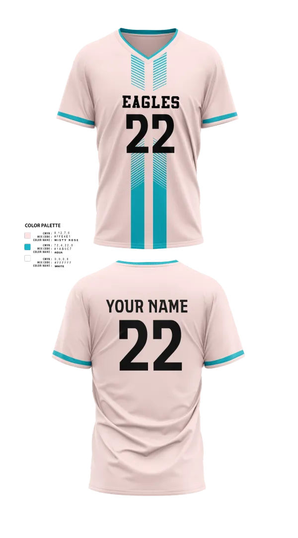 Womens Soccer Jersey, Eagles, Women's Soccer, Teamtime, Team time, sublimation, custom sports apparel, team uniforms, spirit wear, spiritwear, sports uniforms, custom shirts, team store, custom team store, fundraiser sports, apparel fundraiser