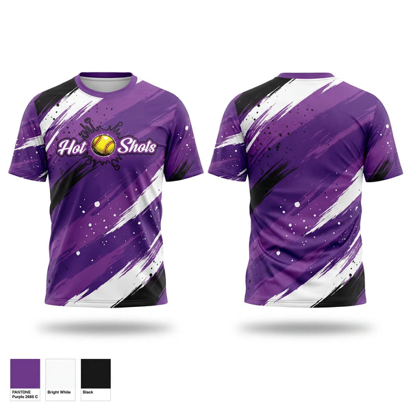 Short Sleeve Performance Shirt, Hot Shot, Softball, Teamtime, Team time, sublimation, custom sports apparel, team uniforms, spirit wear, spiritwear, sports uniforms, custom shirts, team store, custom team store, fundraiser sports, apparel fundraiser