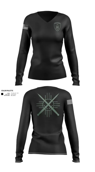Womens Long Sleeve Vneck Shirt, Doña Ana Sheriff’s Special Response Team, Police, Teamtime, Team time, sublimation, custom sports apparel, team uniforms, spirit wear, spiritwear, sports uniforms, custom shirts, team store, custom team store, fundraiser sports, apparel fundraiser