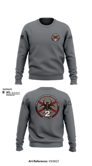 Crew Neck Sweatshirt, FIDTN Region 2, EMS/EMT, Teamtime, Team time, sublimation, custom sports apparel, team uniforms, spirit wear, spiritwear, sports uniforms, custom shirts, team store, custom team store, fundraiser sports, apparel fundraiser