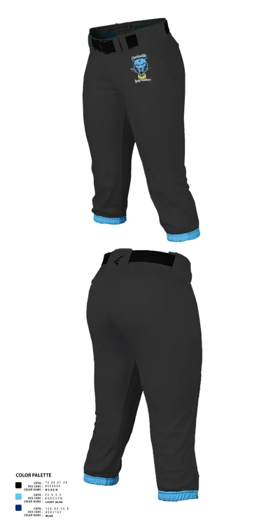Clarksville Lady Panters 58044554 Softball Pants - 21