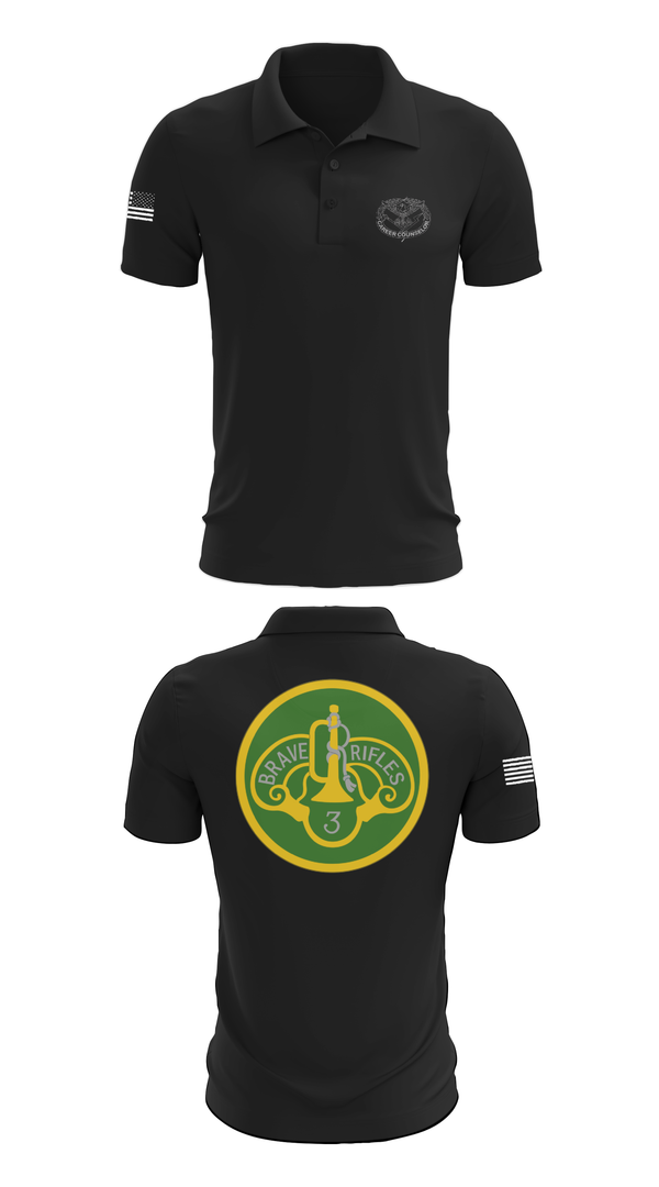 Short Sleeve Performance Polo, 3d Cavalry Regiment, Army, Teamtime, Team time, sublimation, custom sports apparel, team uniforms, spirit wear, spiritwear, sports uniforms, custom shirts, team store, custom team store, fundraiser sports, apparel fundraiser