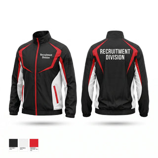 Windbreaker, Recruitment Division, Police, Teamtime, Team time, sublimation, custom sports apparel, team uniforms, spirit wear, spiritwear, sports uniforms, custom shirts, team store, custom team store, fundraiser sports, apparel fundraiser