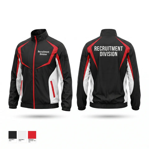 Windbreaker, Recruitment Division, Police, Teamtime, Team time, sublimation, custom sports apparel, team uniforms, spirit wear, spiritwear, sports uniforms, custom shirts, team store, custom team store, fundraiser sports, apparel fundraiser