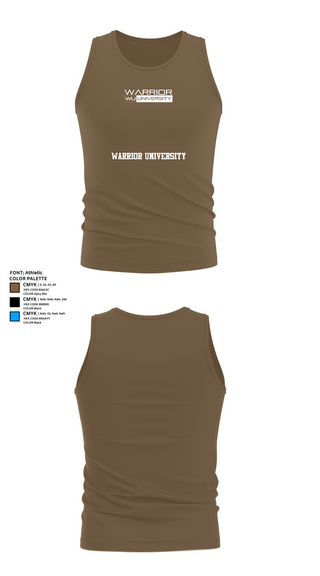 Tank Top, Warrior University, , Teamtime, Team time, sublimation, custom sports apparel, team uniforms, spirit wear, spiritwear, sports uniforms, custom shirts, team store, custom team store, fundraiser sports, apparel fundraiser
