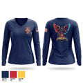 Palmview Women's Long Sleeve V-neck Shirt - 1