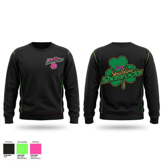 Crew Neck Sweatshirt, Southline Lady Shamrocks, Softball, Teamtime, Team time, sublimation, custom sports apparel, team uniforms, spirit wear, spiritwear, sports uniforms, custom shirts, team store, custom team store, fundraiser sports, apparel fundraiser