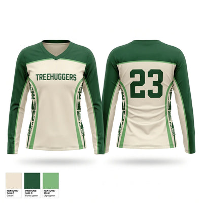 Treehuggers Women's Long Sleeve V-neck Shirt - 1