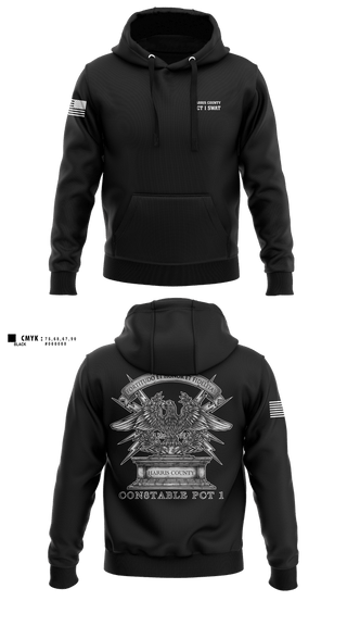 Hoodie, Harris county pct 1 swat, Police, Teamtime, Team time, sublimation, custom sports apparel, team uniforms, spirit wear, spiritwear, sports uniforms, custom shirts, team store, custom team store, fundraiser sports, apparel fundraiser