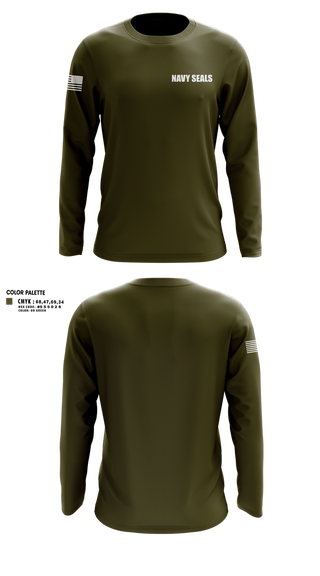 Long Sleeve Performance Shirt, NAVY SEALS, Navy, Teamtime, Team time, sublimation, custom sports apparel, team uniforms, spirit wear, spiritwear, sports uniforms, custom shirts, team store, custom team store, fundraiser sports, apparel fundraiser