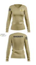 Susquehanna County Sheriff Women's Long Sleeve V-neck Shirt - 21